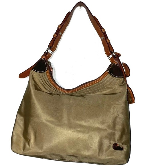 Dooney & Bourke Handbags - Dooney & Bourke Erica Brown Nylon Shoulder Bag